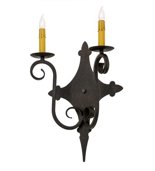 12"W Angelique 2 LT Wall Sconce | 115269