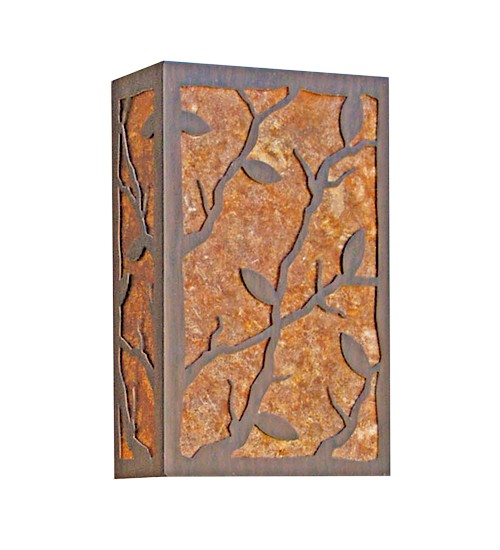 10" Wide Branches with Leaves Wall Sconce | 115327