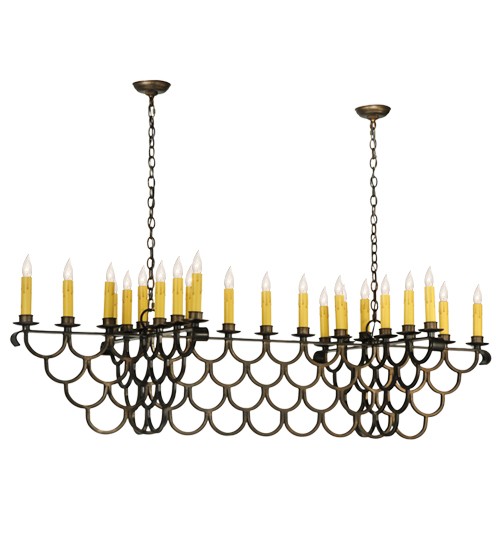 71"L Picadilly 23 LT Oblong Chandelier | 116731
