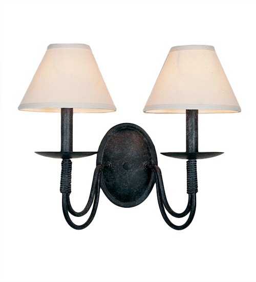 16" Wide Bell 2 Light Wall Sconce | 119083