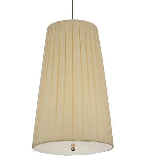 15" Wide Channell Tapered & Pleated Pendant | 119125