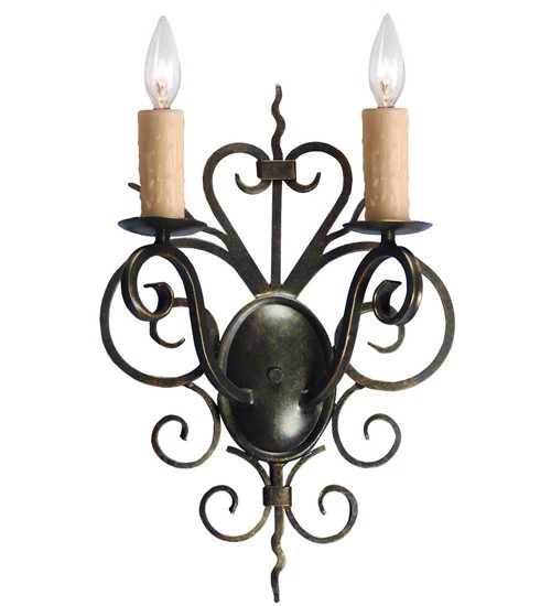 15" Wide Kenneth 2 Light Wall Sconce | 120137