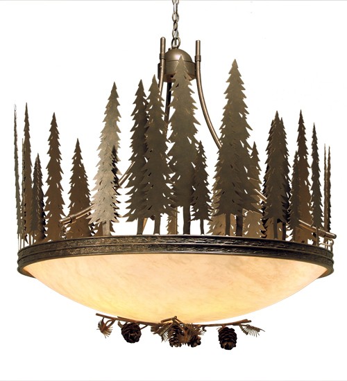 48" Wide Towering Pines Inverted Pendant | 120785
