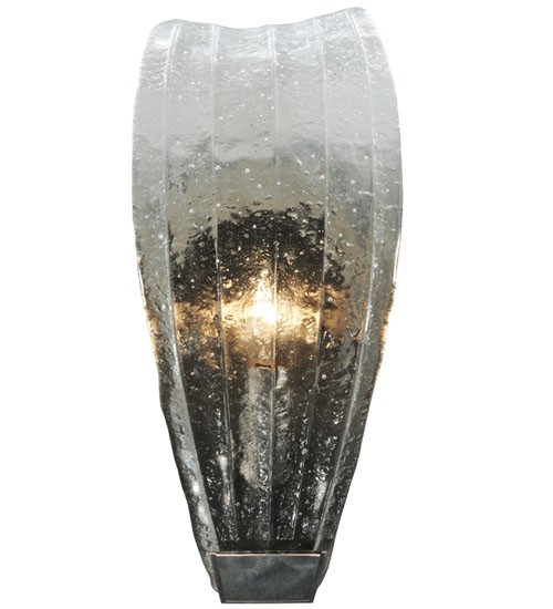 5.75" Wide Metro Fusion Crystal Clear Glass Wall Sconce | 131654