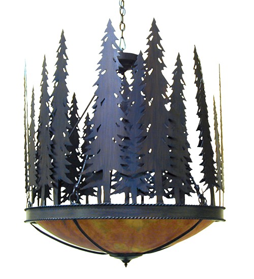 30" Wide Tall Pines Inverted Pendant | 140717