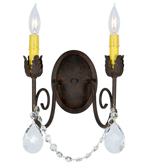 10" Wide Antonia 2 Light Wall Sconce | 141644