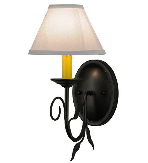 7"W Bordeaux W/Fabric Shade Wall Sconce | 146311