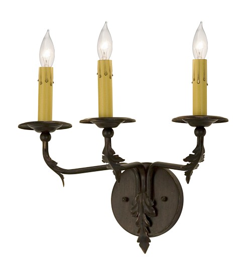 14" Wide Sergius 3 Light Wall Sconce | 146496