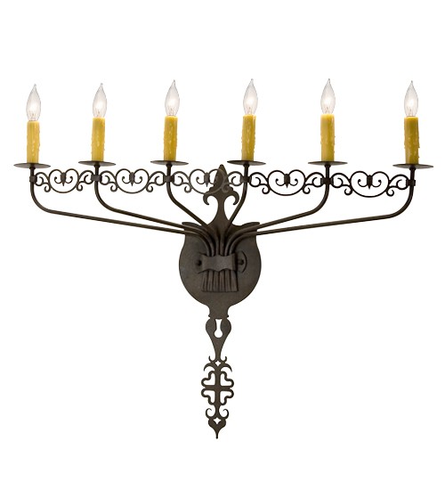 36" Wide Almonte 6 Light Wall Sconce | 146542