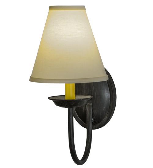 7"W Classic W/Fabric Shade Wall Sconce | 148405