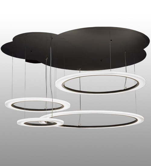 84" Wide Anillo 4 Ring LED Cascading Pendant | 152053