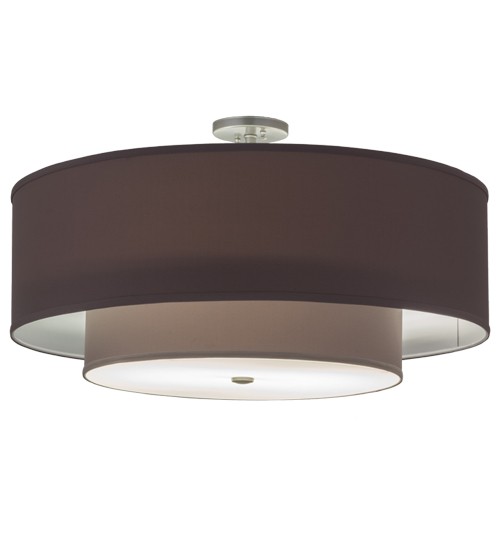 30"W Cilindro Textrene Two Tier Pendant | 161663