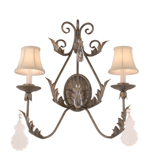 21" Wide French Elegance 2 Light Wall Sconce | 167679