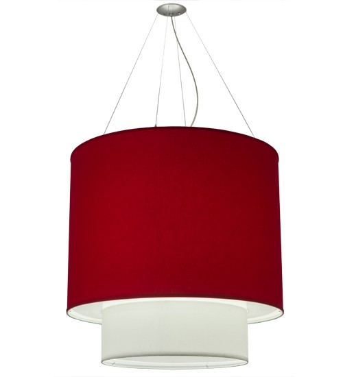 34"W Cilindro Two Tier Textrene Pendant | 170480