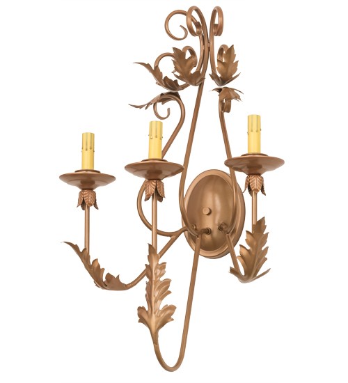 17"W French Elegance 3 LT Wall Sconce Hardware | 174341