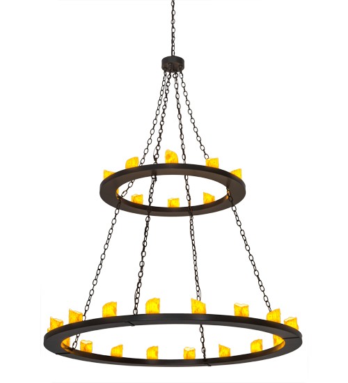 60"W Loxley 28 LT Two Tier Chandelier | 176133