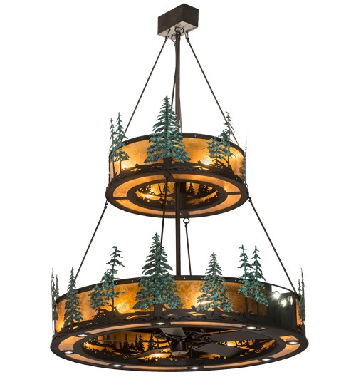 55" Wide Tall Pines Two Tier Chandel-Air | 192444