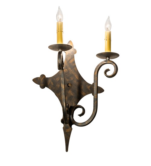 12" Wide Angelique 2 Light Wall Sconce | 193326