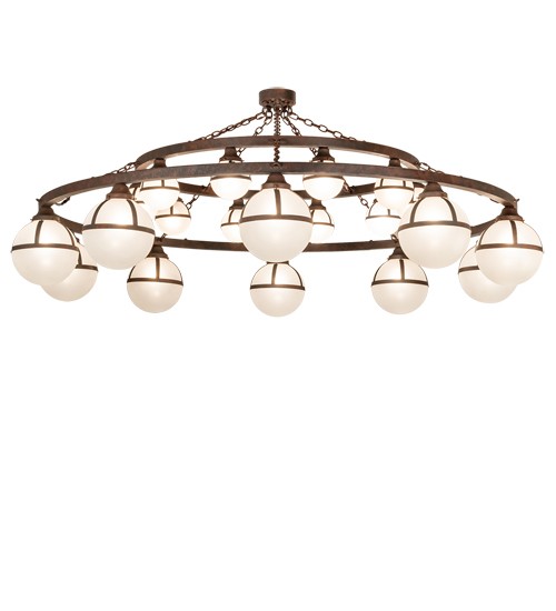 84" Wide Bola Tavern 20 Light Two Tier Chandelier | 200284