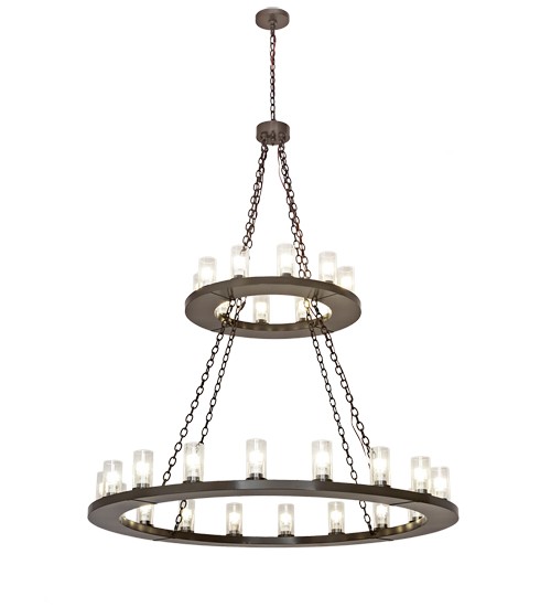 60" Wide Loxley 28 Light Two Tier Chandelier | 202972