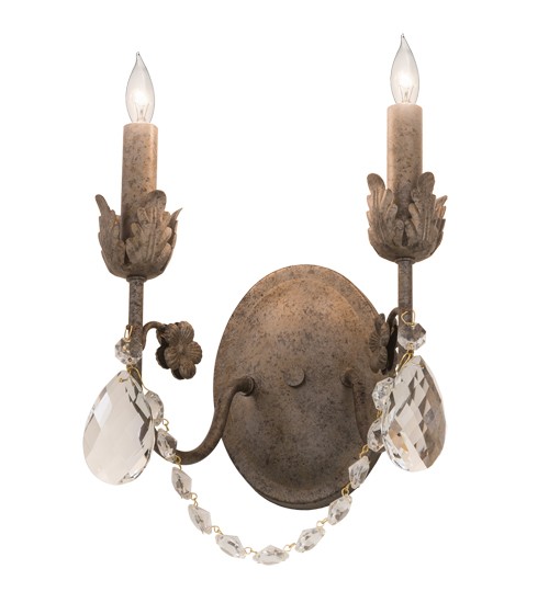 9.5" Wide Antonia 2 Light Wall Sconce | 211574