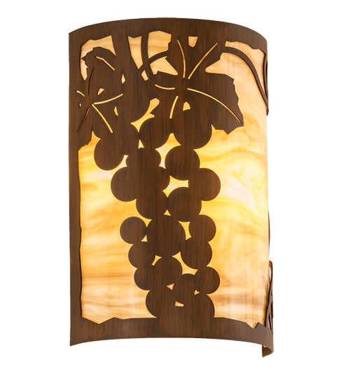 8" Wide Grape Ivy Wall Sconce | 213910
