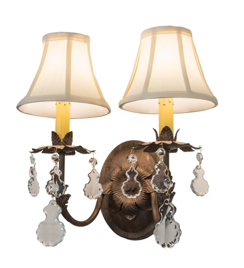 14" Wide Chantilly 2 Light Wall Sconce | 214991