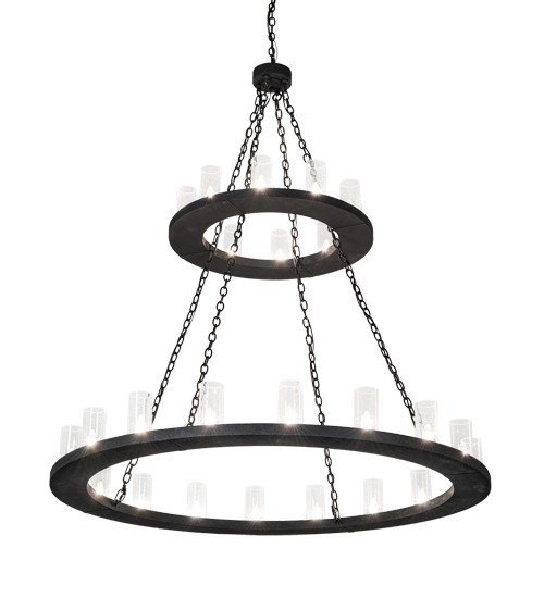 60" Wide Loxley 28 Light Two Tier Chandelier | 219493