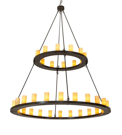 72" Wide Loxley 36 Light Two Tier Chandelier | 222247