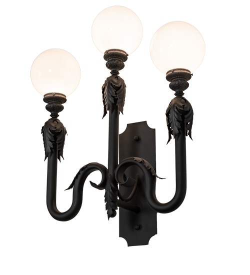 30" Wide Strasbourg 3 Light Wall Sconce | 233089