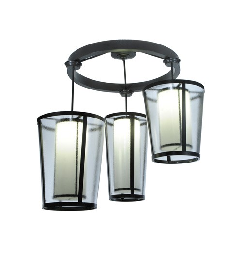 74" Wide Cilindro Tapered 3 Light Cascading Pendant | 244624