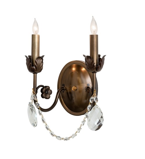 9.5" Wide Antonia 2 Light Wall Sconce | 252340