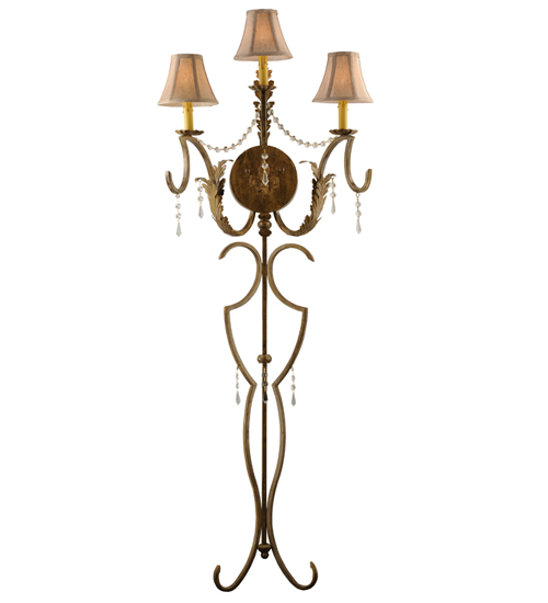 20"W Old Broadway 3 LT Wall Sconce | 107845
