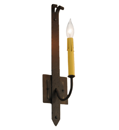 3" Wide Primitive Wall Sconce | 110212