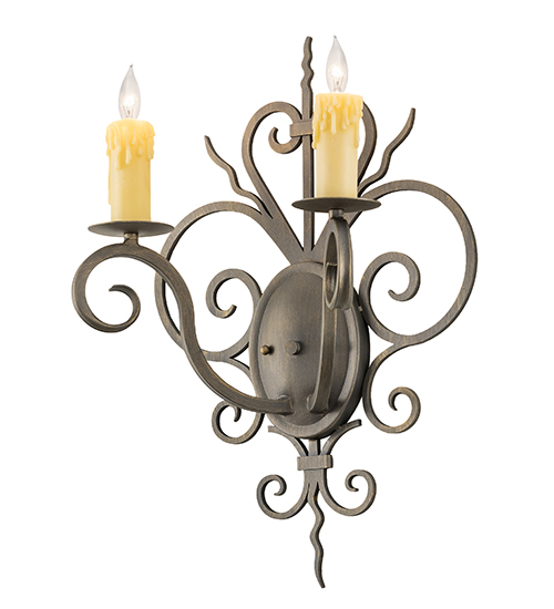 15" Wide Kenneth 2 Light Wall Sconce | 255149