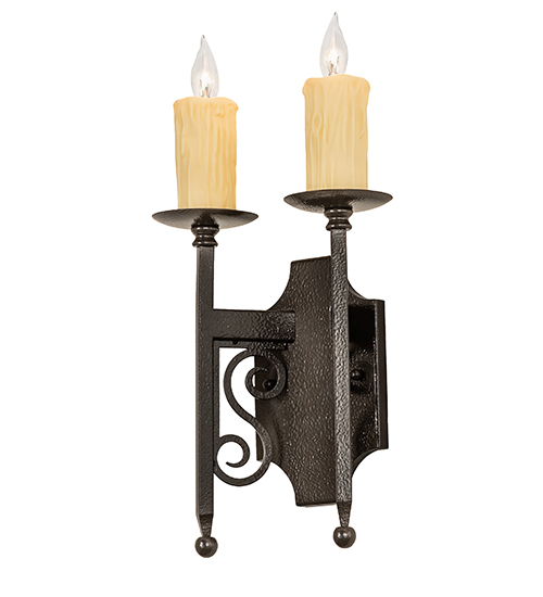 9" Wide Toscano 2 Light Wall Sconce | 256172
