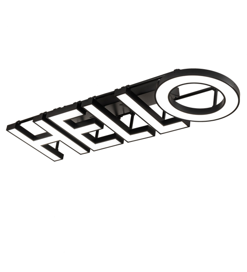 81" Long Personalized Hello Illuminated Sign | 227017