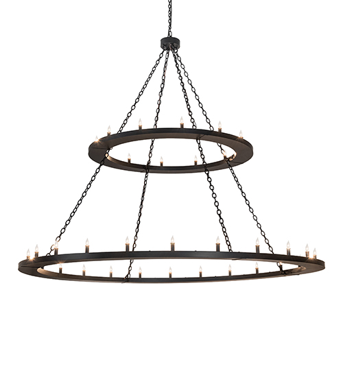 84" Wide Loxley 36 Light Two Tier Chandelier | 264297