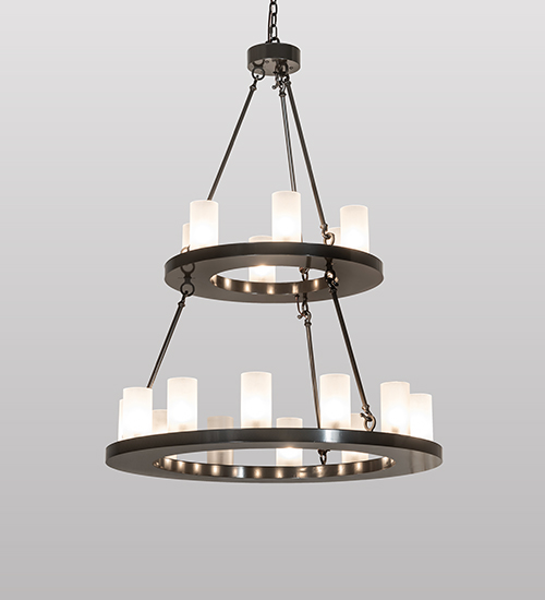 36" Wide Loxley 18 Light Two Tier Chandelier | 267118