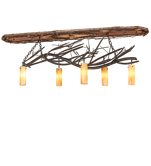 71" Long Winter Solstice Cilindro 5 Light Oblong Chandelier | 263708