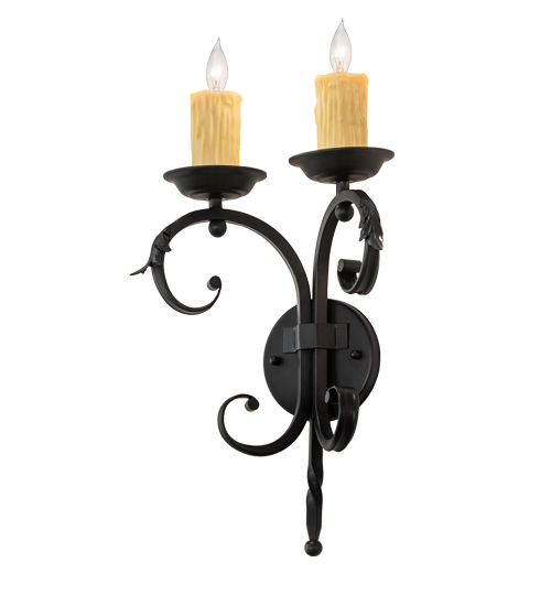 11" Wide Andorra 2 Light Wall Sconce | 242072