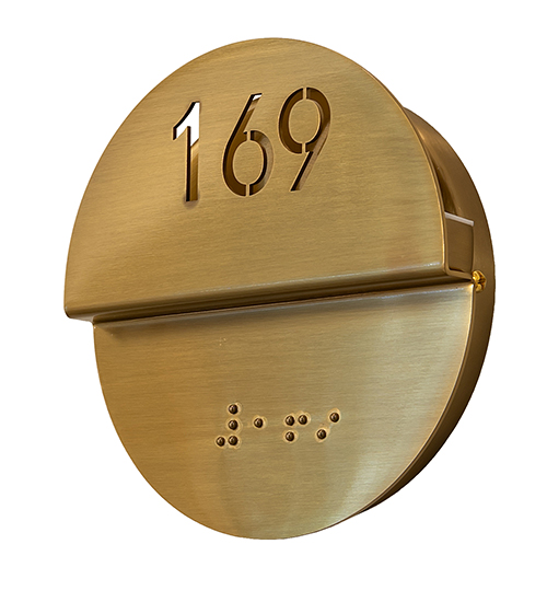 6" Wide Personalized Room Number Wall Sconce | 274089