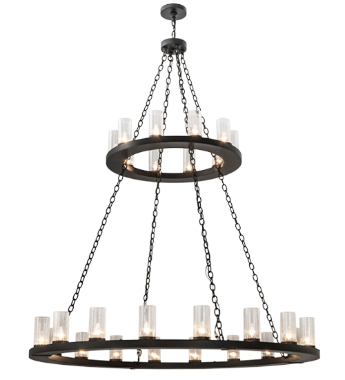 60" Wide Loxley 28 Light Two Tier Chandelier | 169536