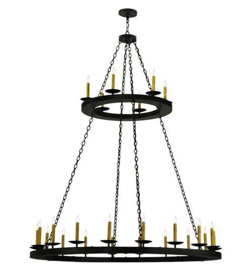 60" Wide Loxley 24 LT Two Tier Chandelier | 133121