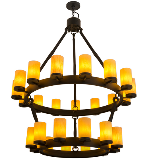 48"W Noziroh Ring 27 LT Two Tier Chandelier | 159006