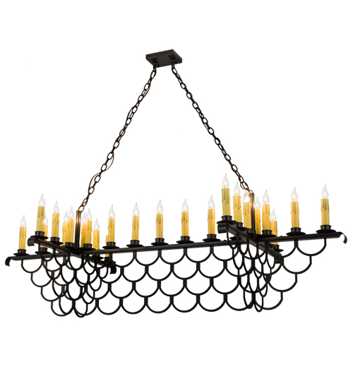 71"L Picadilly 23 LT Oblong Chandelier | 162857