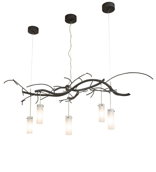 72" Long Winter Solstice Cilindro 5 Light Oblong Chandelier | 273962