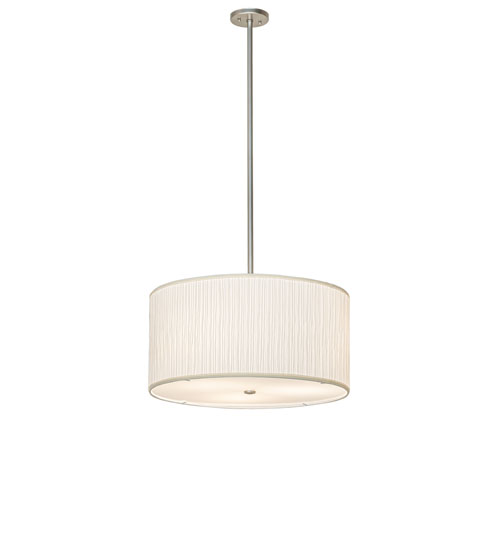 24" Wide Cilindro Mushroom Pleated Textrene Pendant | 275641