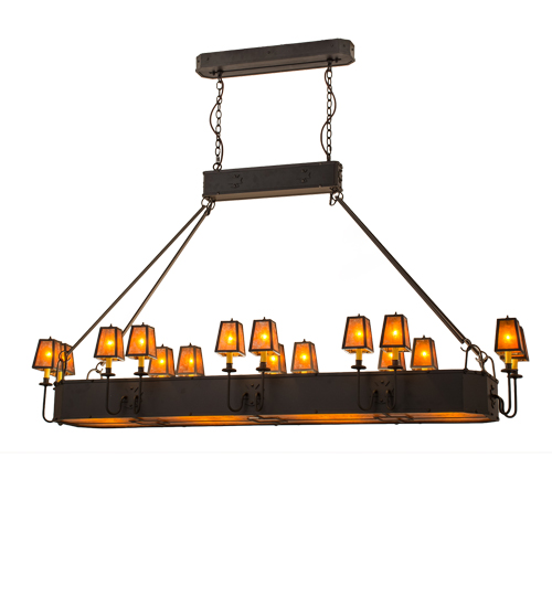 82"L Carpathian 16 LT Oblong Chandelier | 51057