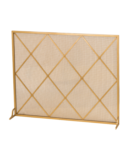 45" Wide X 36" High Diamonds Fireplace Screen | 81242